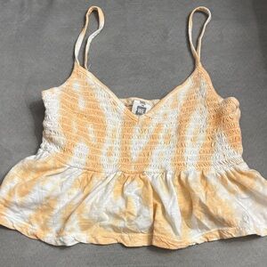 Me to We Orange and White Camisole